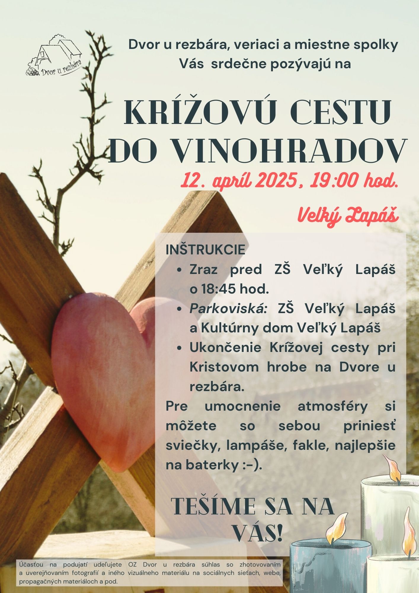 Pozvánka na „KRÍŽOVÚ CESTU DO VINOHRADOV“