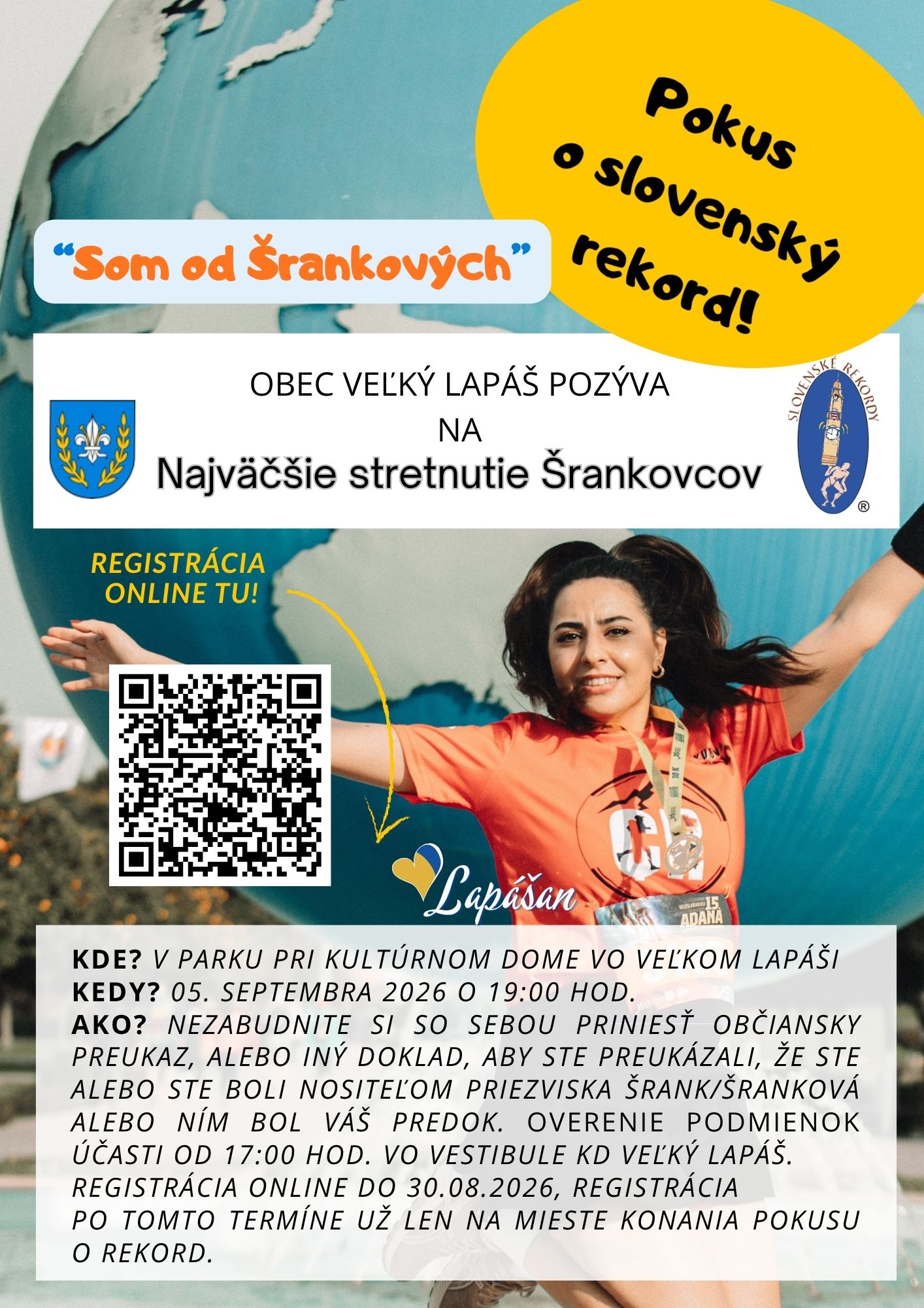 Pozvánka ***Deň obce Veľký Lapáš – Stretnutie Šrankovcov***